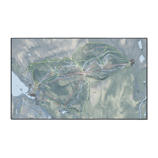 Tremblant, Quebec Ski Resort Map Heavy Duty Floor Mat