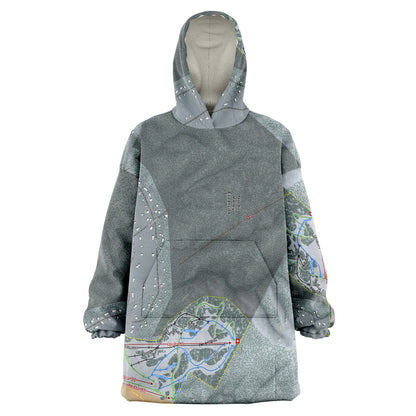 Nordic Valley, Utah Ski Trail Map - Snug Hoodie