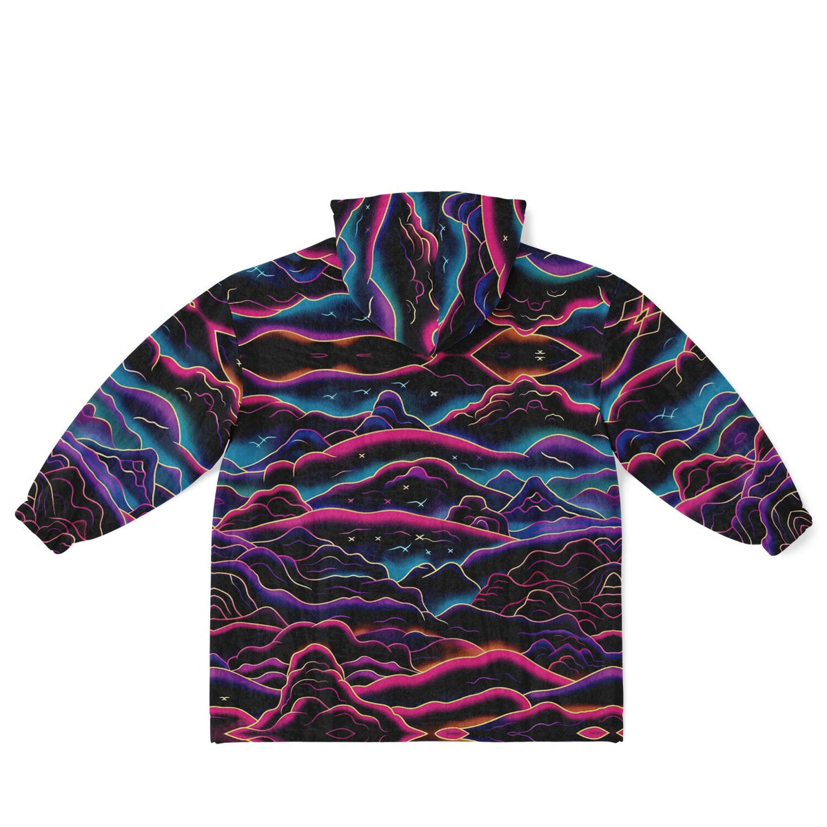 Powder Mountain, Utah Ski Resort Map Youth Reversible Snug Hoodie