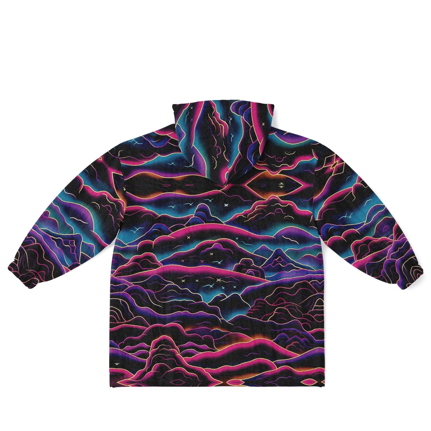 Powder Mountain, Utah Ski Resort Map Youth Reversible Snug Hoodie