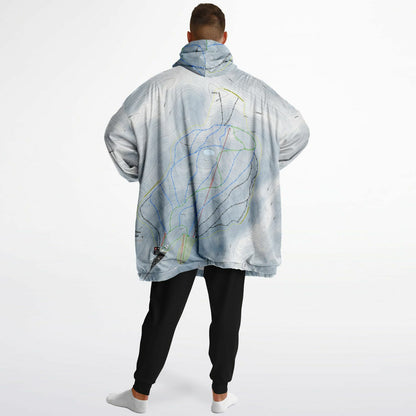 Ohau, New Zealand Ski Trail Map - Snug Hoodie - Powderaddicts
