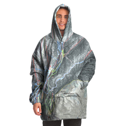 Whiteface Mountain, New York Ski Trail Map - Snug Hoodie