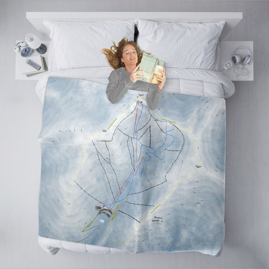 Porters, New Zealand Ski Resort Map XL Blanket
