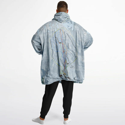 Turoa, New Zealand Ski Trail Map - Snug Hoodie - Powderaddicts
