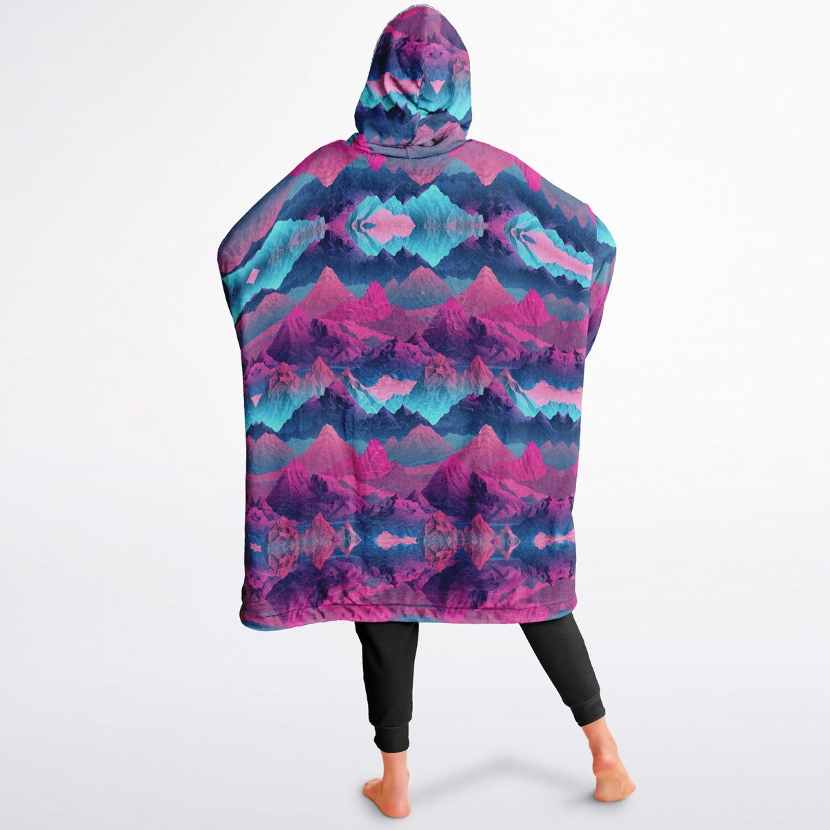 Powder Mountain, Utah Ski Resort Map Reversible Snug Hoodie