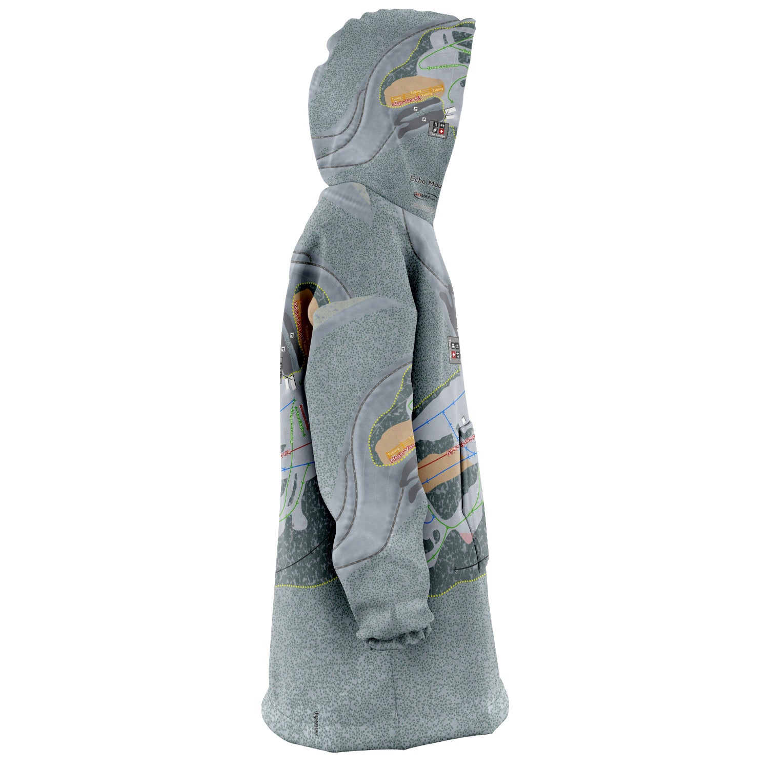 Echo Mountain, Colorado Ski Trail Map - Snug Hoodie