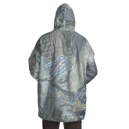 Lutsen Mountains, Minnesota Ski Trail Map - Snug Hoodie - Powderaddicts