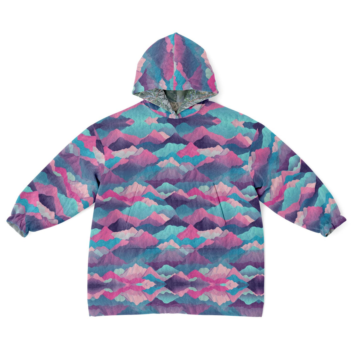 Powder Mountain, Utah Ski Resort Map Youth Reversible Snug Hoodie