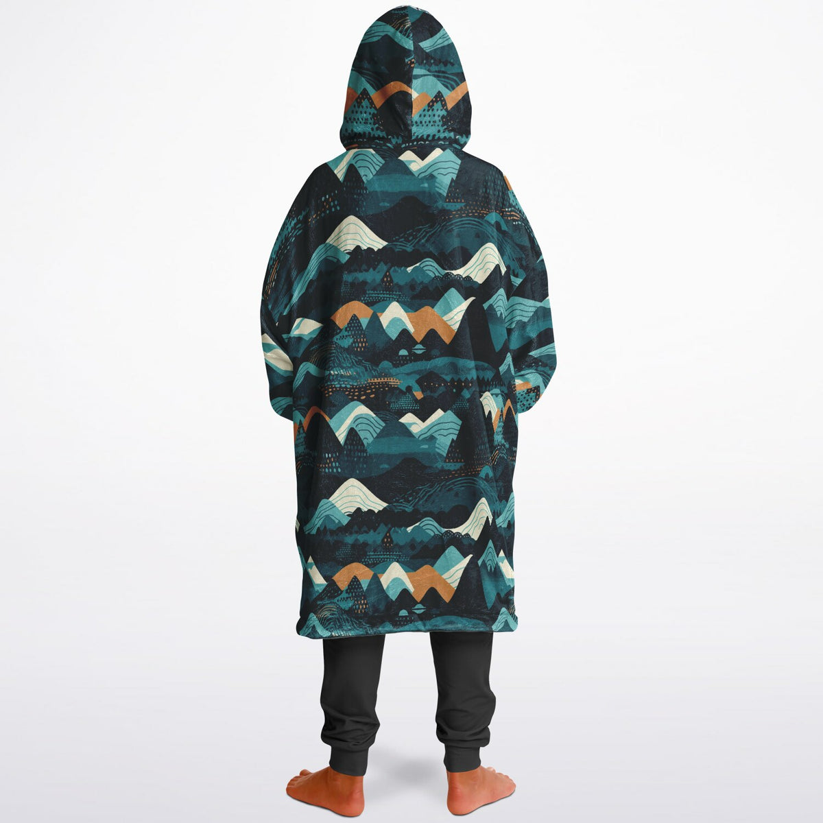 Waterville Valley, New Hampshire Ski Resort Map Reversible Snug Hoodie