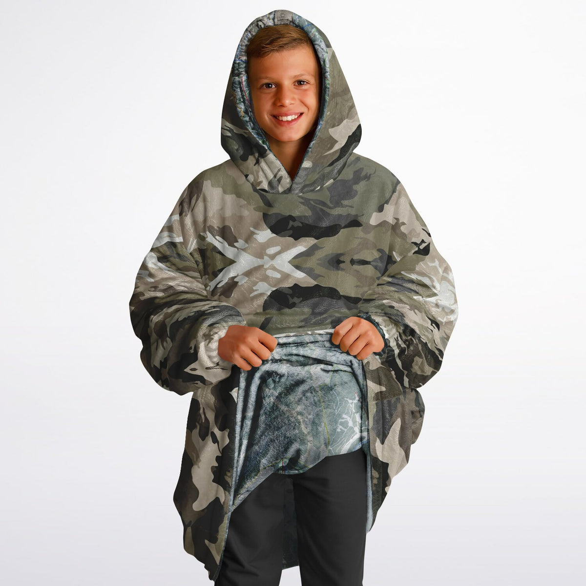 Powder Mountain, Utah Ski Resort Map Reversible Snug Hoodie