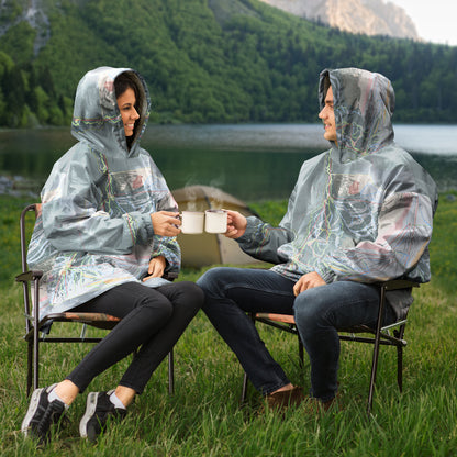 Banff Sunshine, Alberta Ski Trail Map - Snug Hoodie