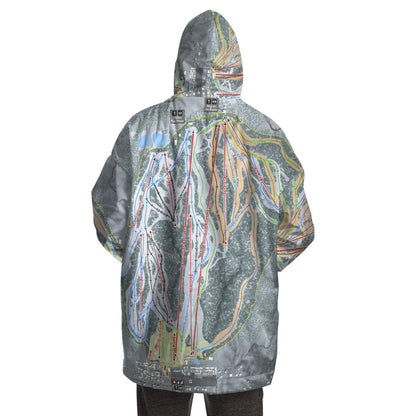 Snow Summit, California Ski Trail Map - Snug Hoodie - Powderaddicts
