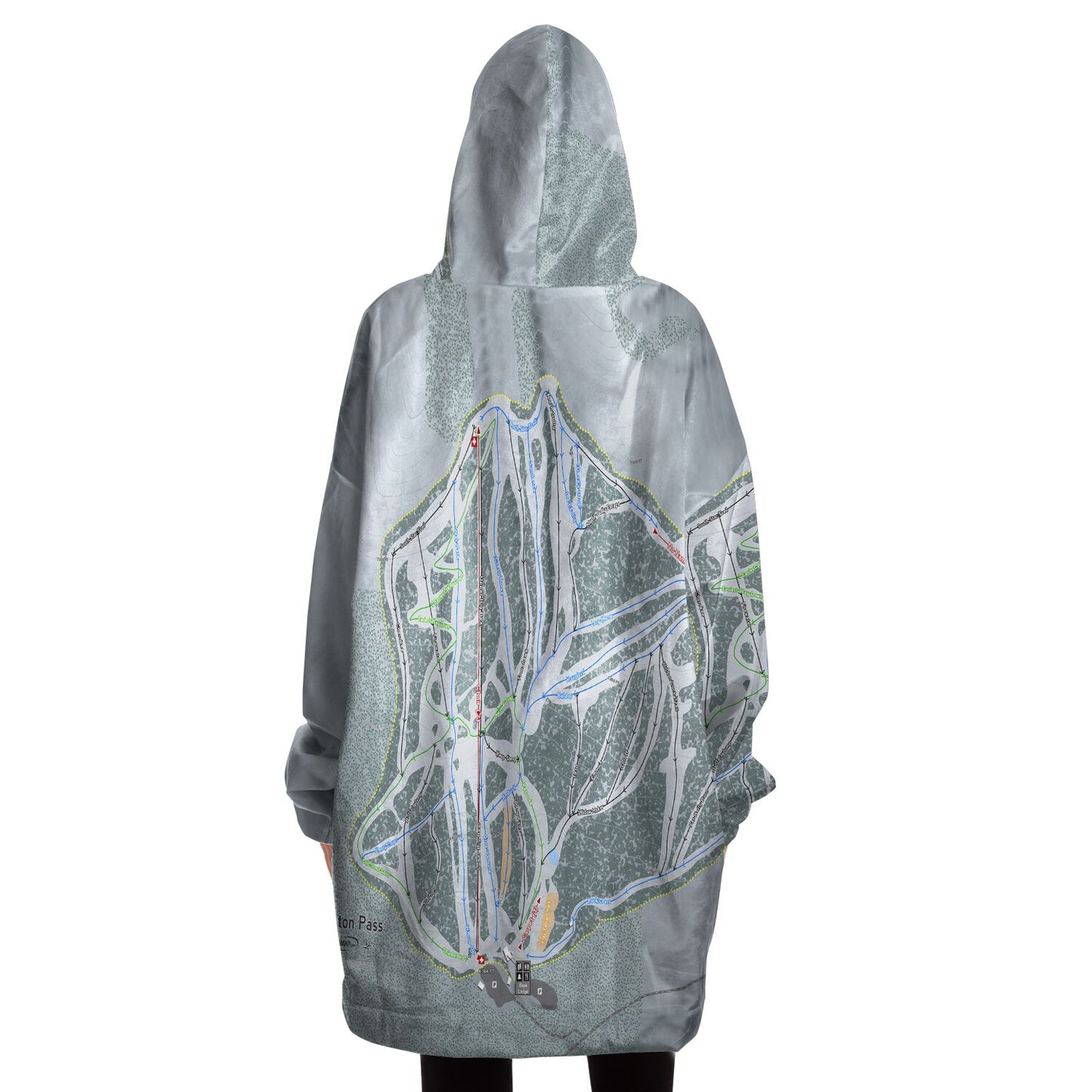 Teton Pass, Oregon Trail Map Snug Hoodie - Powderaddicts