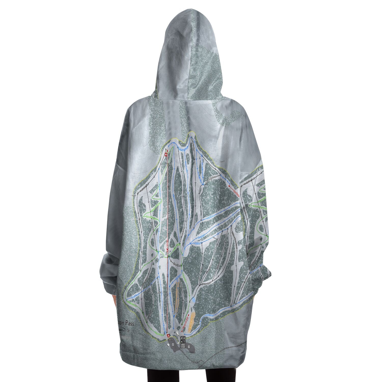 Teton Pass, Oregon Trail Map Snug Hoodie - Powderaddicts