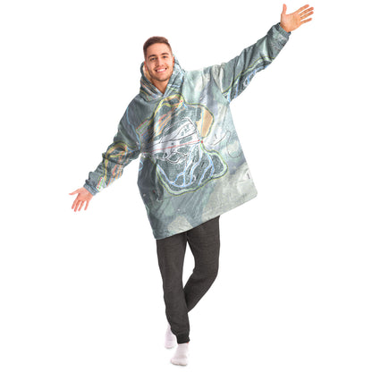 Suicide Six, Vermont Ski Trail Map - Snug Hoodie
