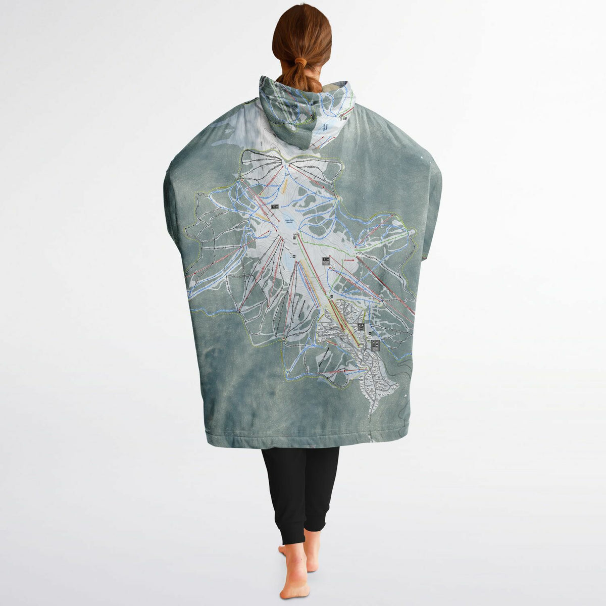 Mount Buller, Australia Ski Trail Map - Snug Hoodie