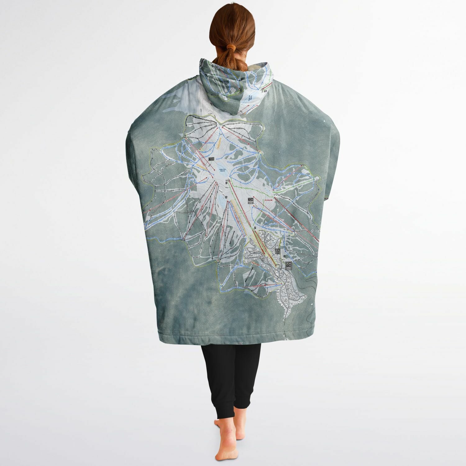 Mount Buller, Australia Ski Trail Map - Snug Hoodie