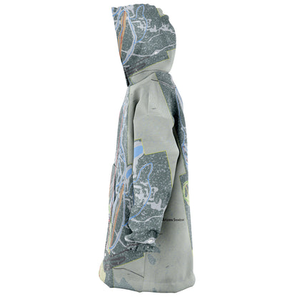 Arizona Snowbowl, Arizona Ski Trail Map Snug Hoodie