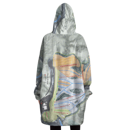 Snow Creek, Missouri Ski Trail Map Snug Hoodie - Powderaddicts