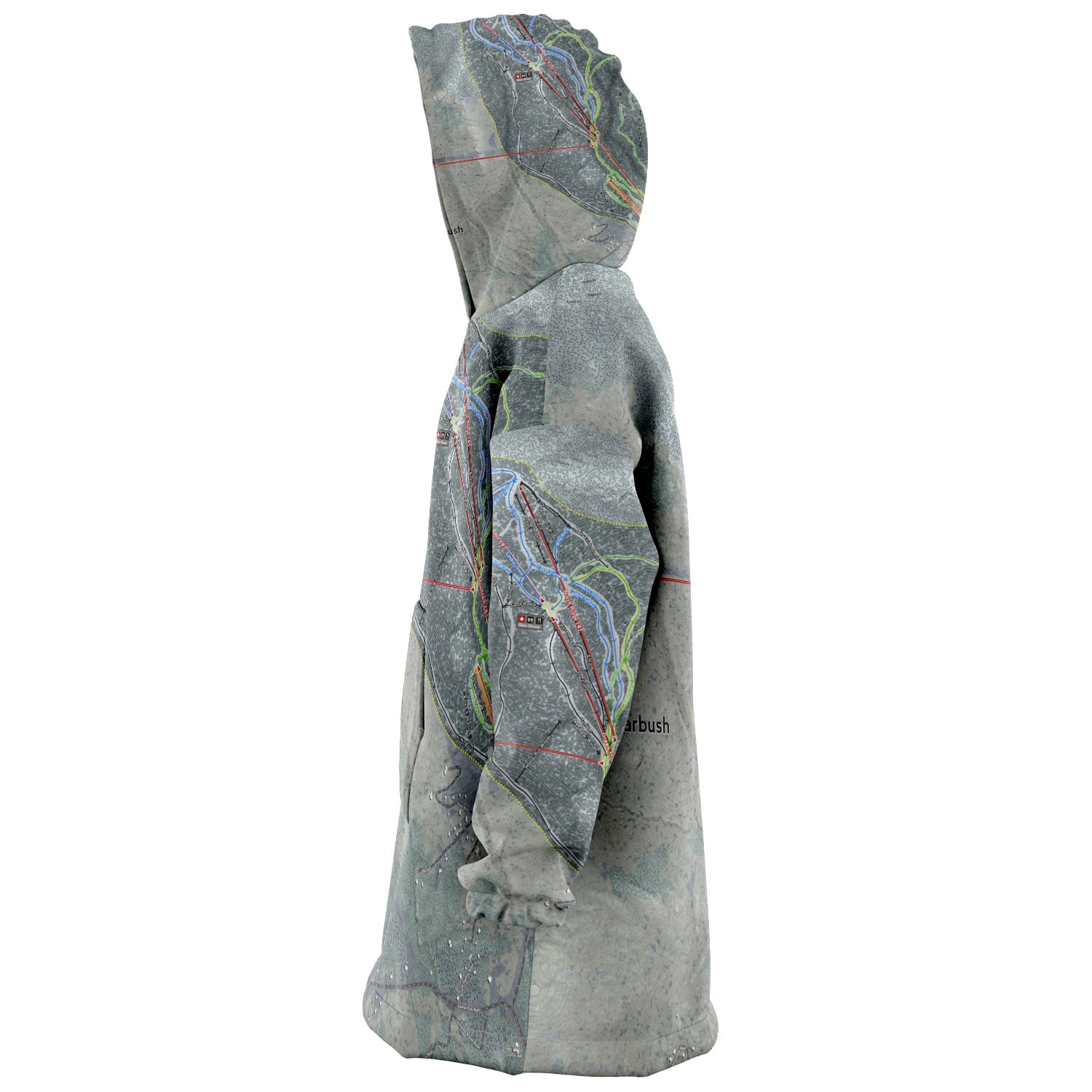 Sugarbush, Vermont Ski Trail Map - Snug Hoodie