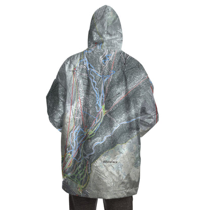 Whiteface Mountain, New York Ski Trail Map - Snug Hoodie