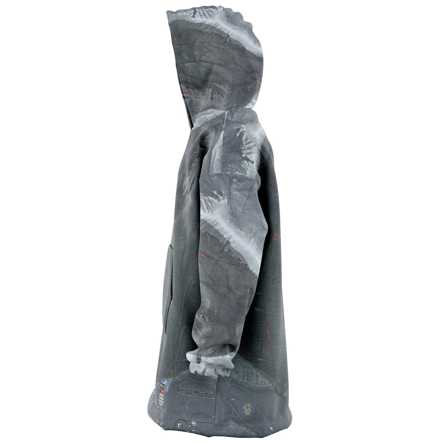 Kendall Mountain, Colorado Ski Trail Map - Snug Hoodie