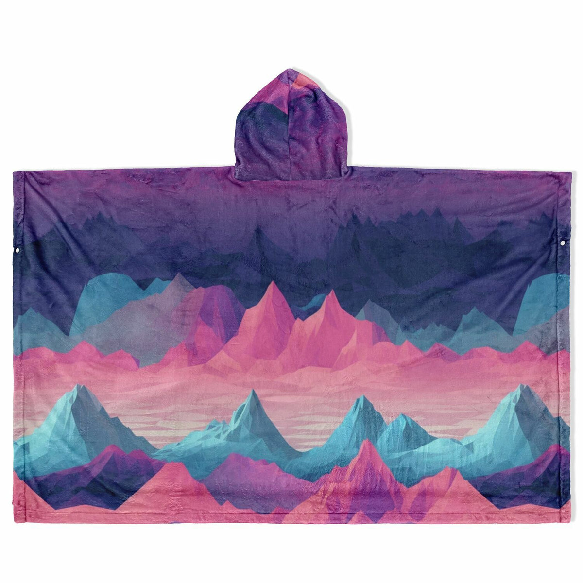 Towering Mountain, Flannel Blanket Poncho