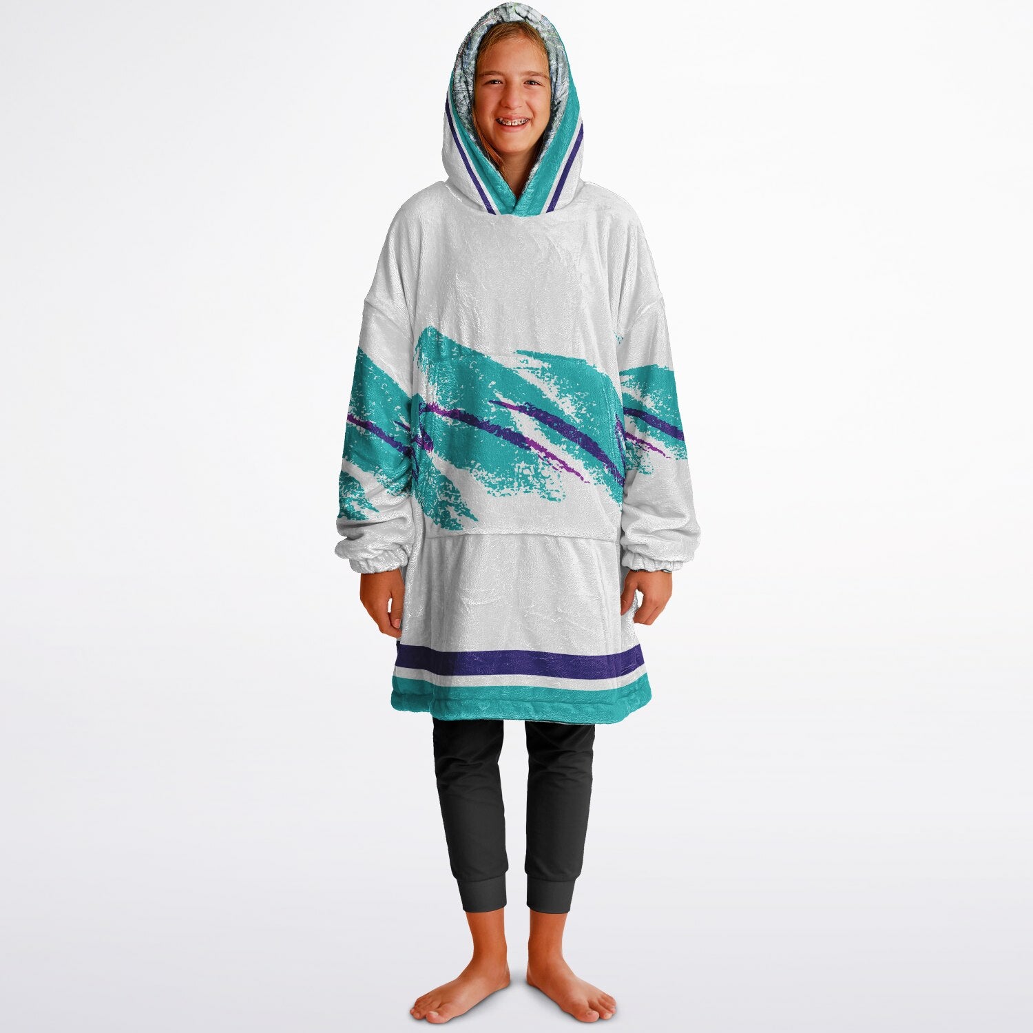 Powder Mountain, Utah Ski Resort Map Youth Reversible Snug Hoodie