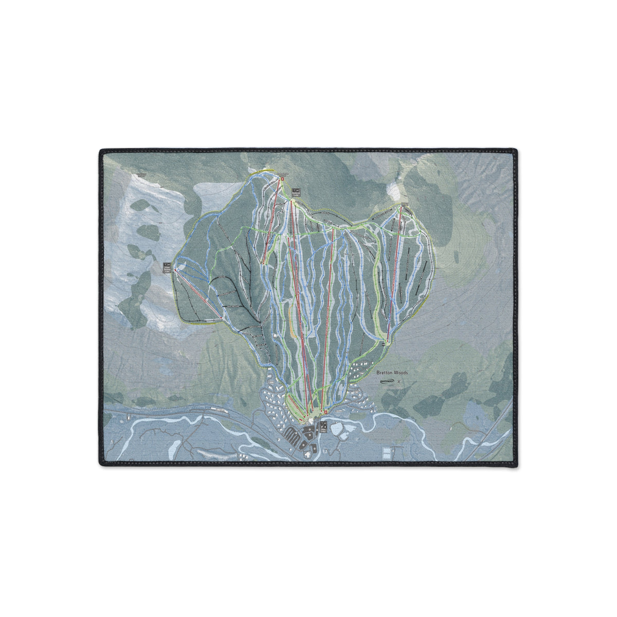 Bretton Woods, New Hampshire Ski Resort Map Heavy Duty Floor Mat