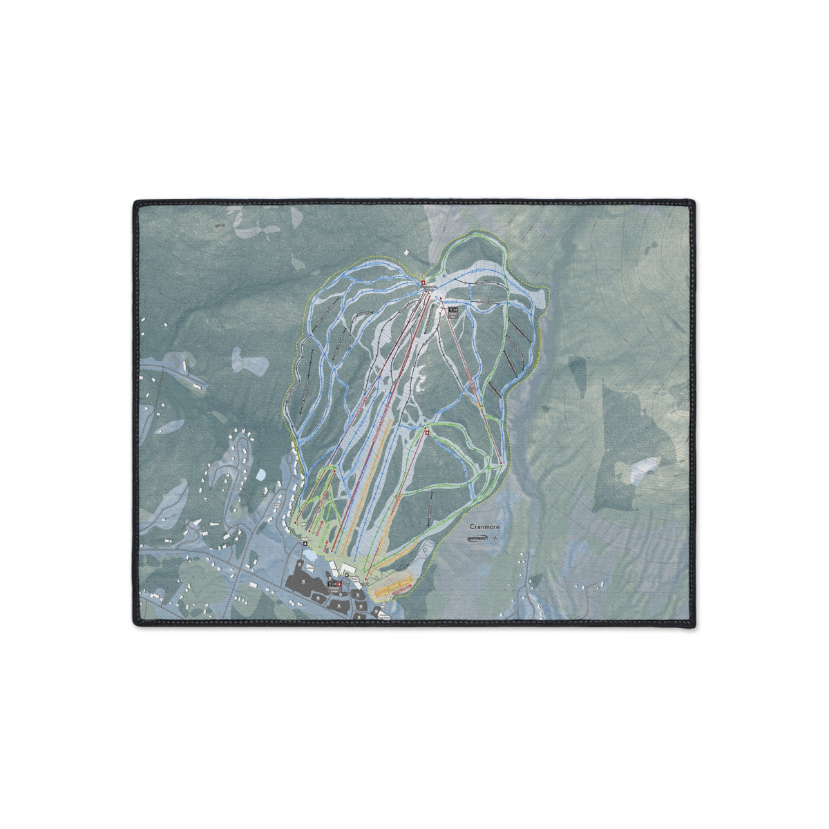 Cranmore Mountain, New Hampshire Ski Resort Map Heavy Duty Floor Mat