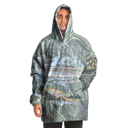 Berkshire East, Massachusetts Ski Trail Map - Snug Hoodie