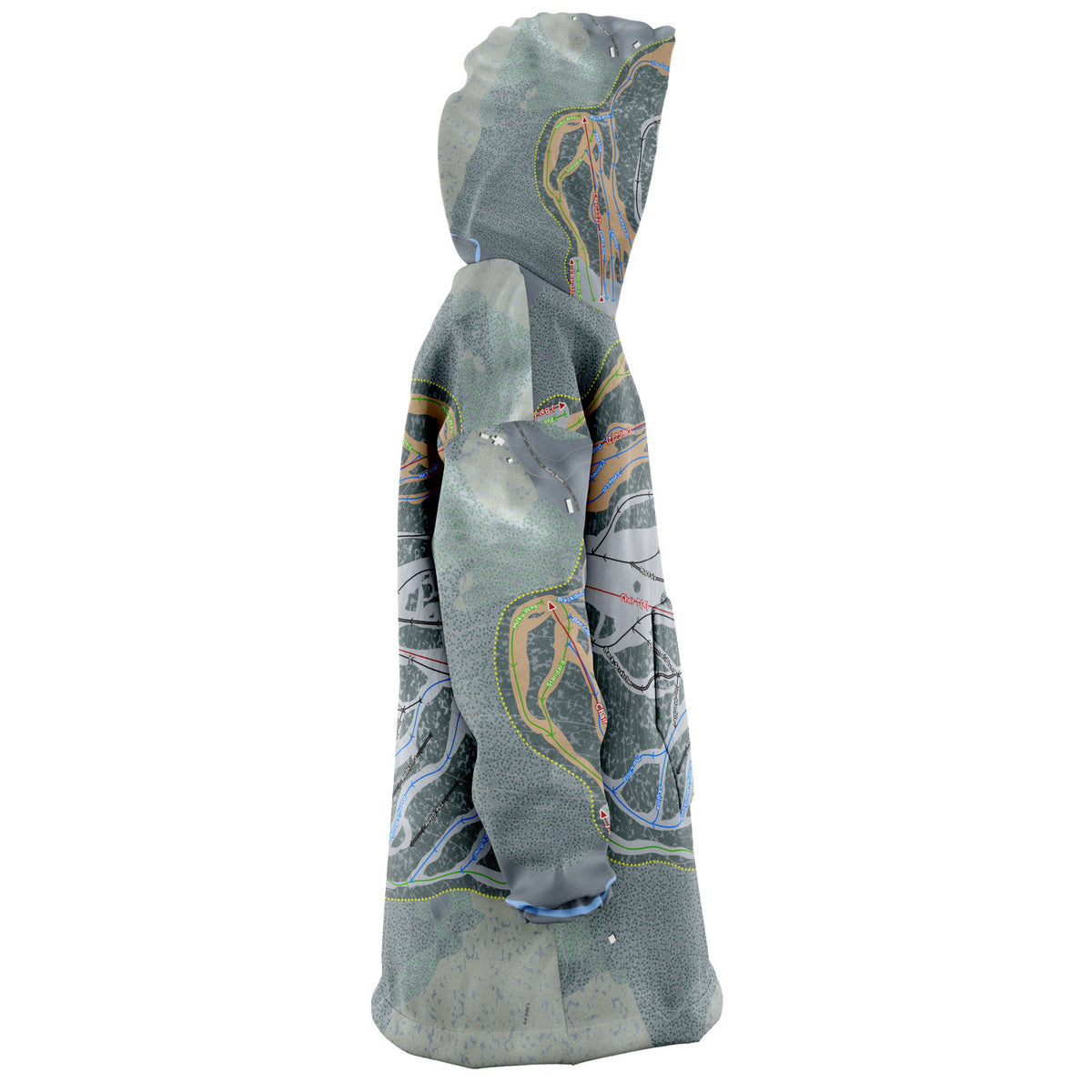 Suicide Six, Vermont Ski Trail Map - Snug Hoodie