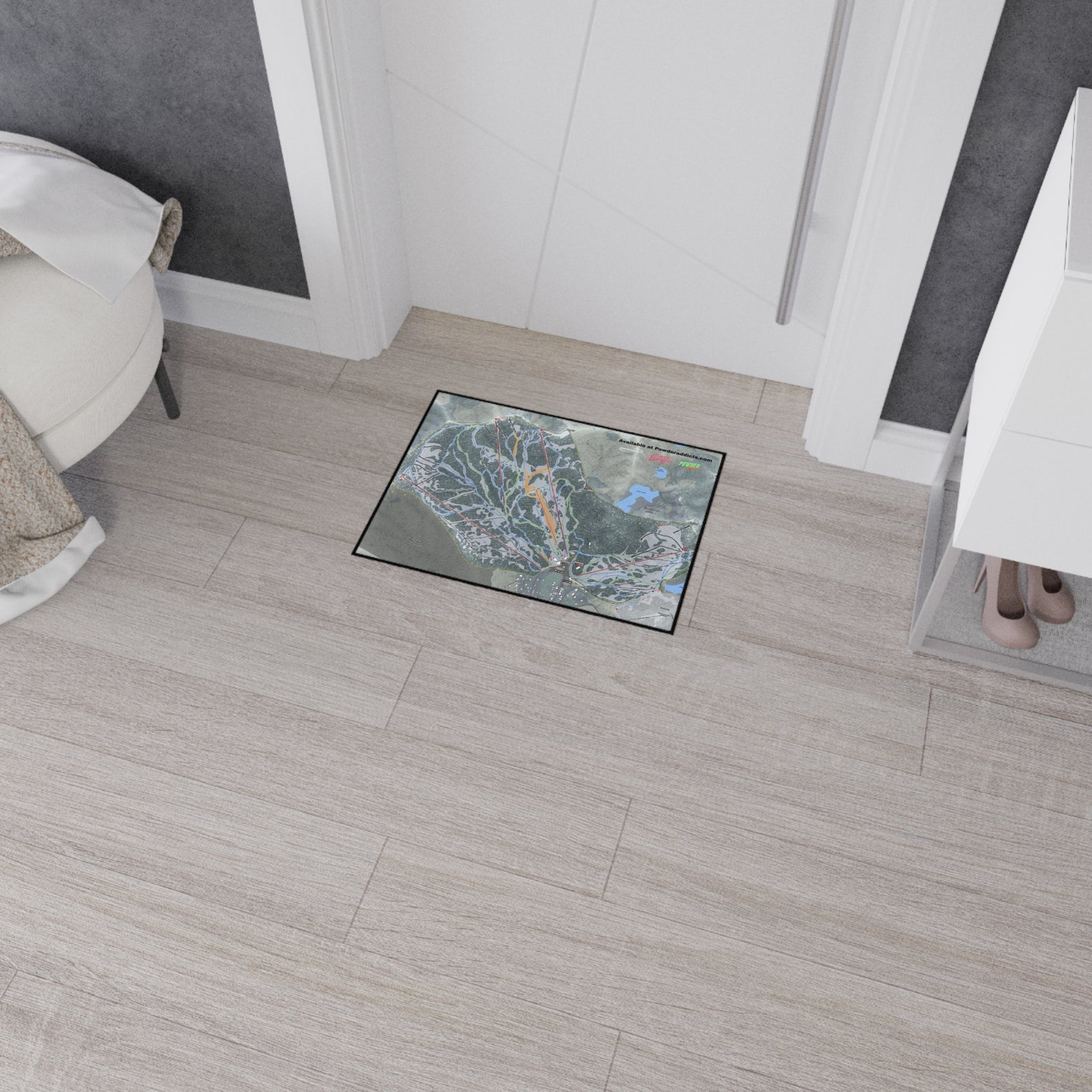 FISHER Sundance, Utah Ski Resort Map Heavy Duty Floor Mat