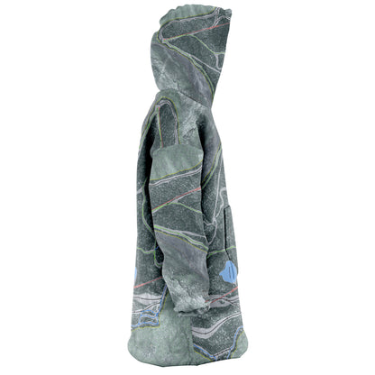 Middlebury Snow Bowl, Vermont Ski Trail Map - Snug Hoodie