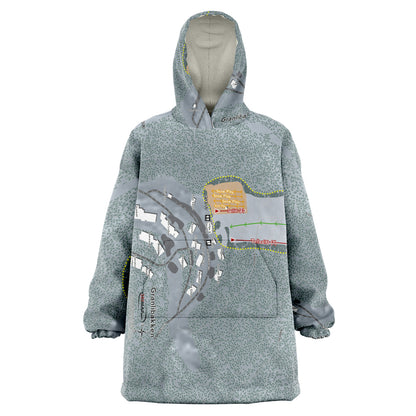 Granlibakken, California Ski Trail Map - Snug Hoodie - Powderaddicts