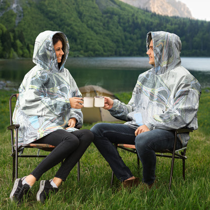 Hidden Valley, Pennsylvania Ski Trail Map Snug Hoodie - Powderaddicts