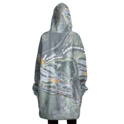 Bousquet, Massachusetts Ski Trail Map Snug Hoodie