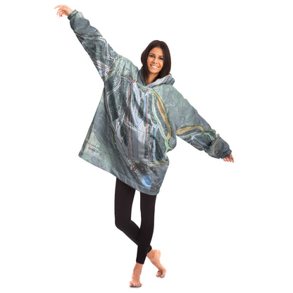 Titcomb Mountain, Maine Ski Trail Map - Snug Hoodie