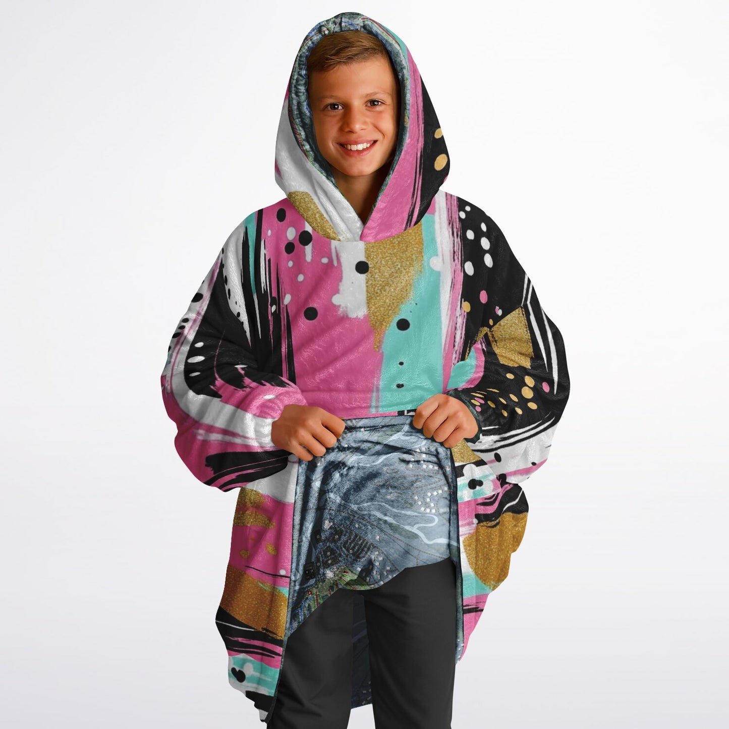 Bretton Woods, New Hampshire Ski Resort Map Reversible Snug Hoodie
