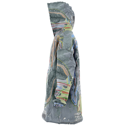 Snow Summit, California Ski Trail Map - Snug Hoodie - Powderaddicts