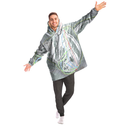 Warner Canyon, Oregon Ski Trail Map Snug Hoodie