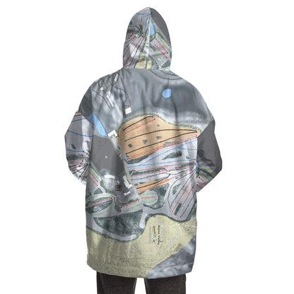 Alpine Valley, Michigan Ski Trail Map Snug Hoodie