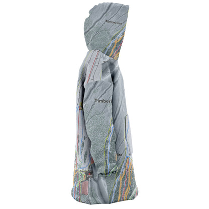 Timber line, Oregon Ski Trail Map - Snug Hoodie