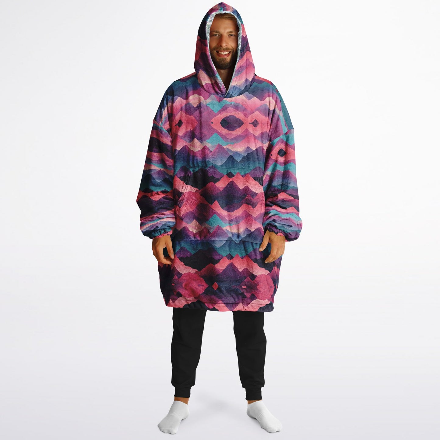 Powder Mountain, Utah Ski Resort Map Reversible Snug Hoodie