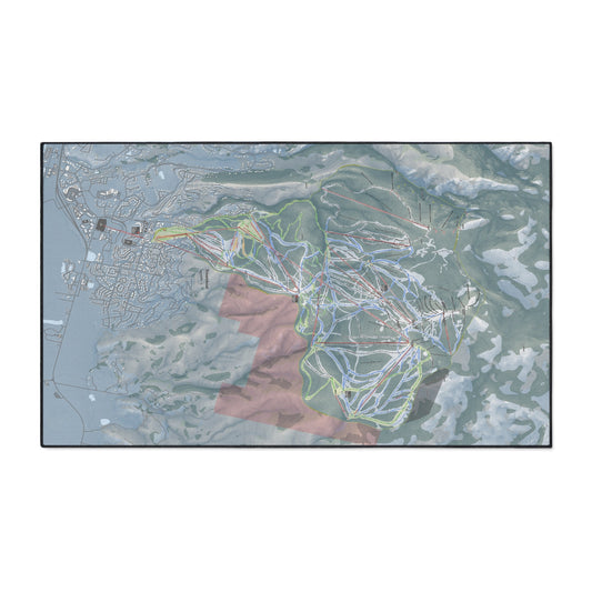Steamboat, Colorado Ski Resort Map Heavy Duty Floor Mat