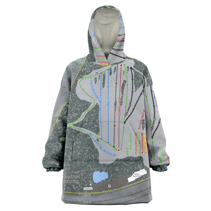 Woodward Park City, Utah Ski Trail Map - Snug Hoodie