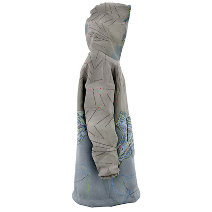 Ski Cooper, Colorado Ski Trail Map - Snug Hoodie