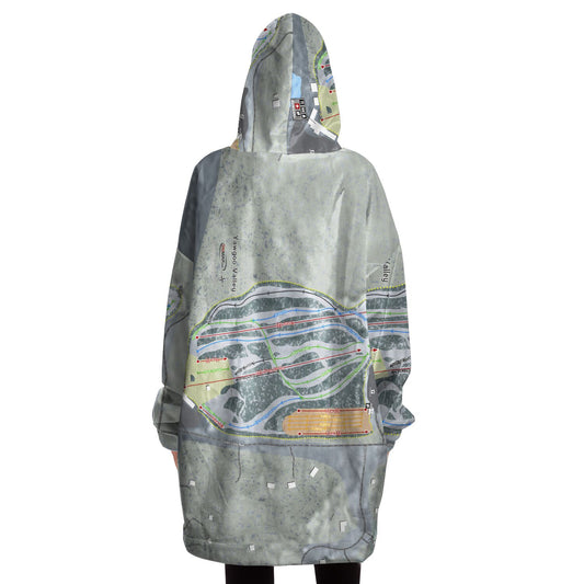 Yawgoo Valley, Rhode Island Ski Trail Map - Snug Hoodie - Powderaddicts