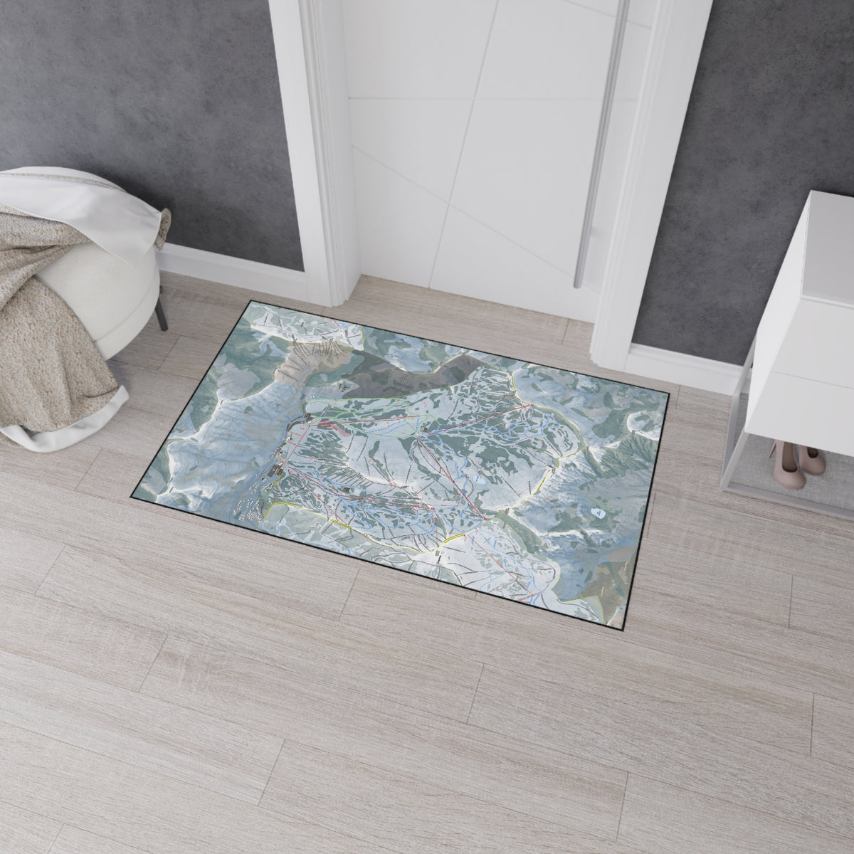 Alta, Utah Ski Resort Map Heavy Duty Floor Mat