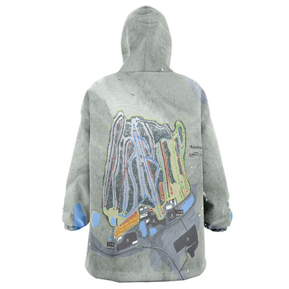 Roundtop, Pennsylvania Ski Trail Map - Snug Hoodie